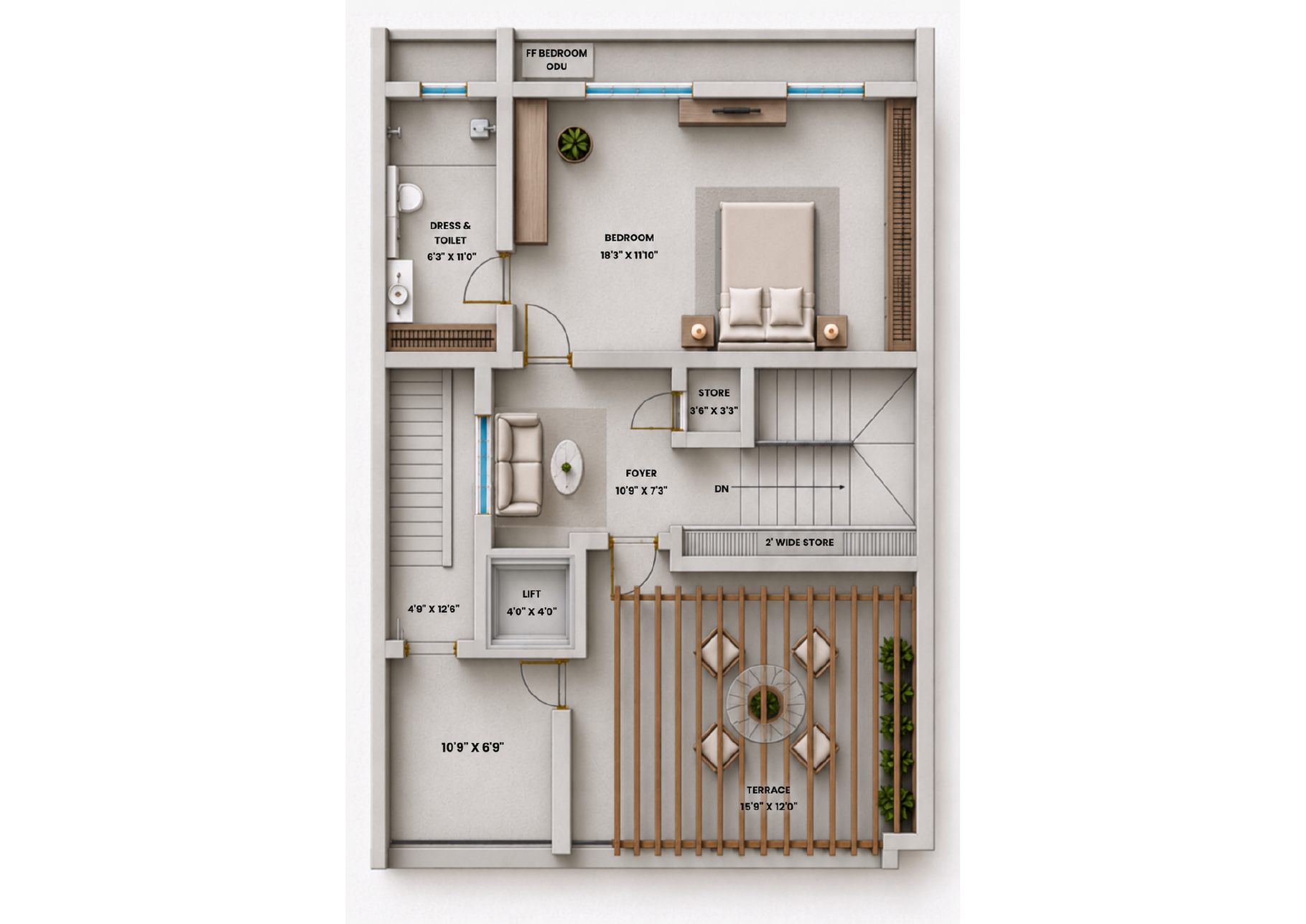 Skycourt second floor plan